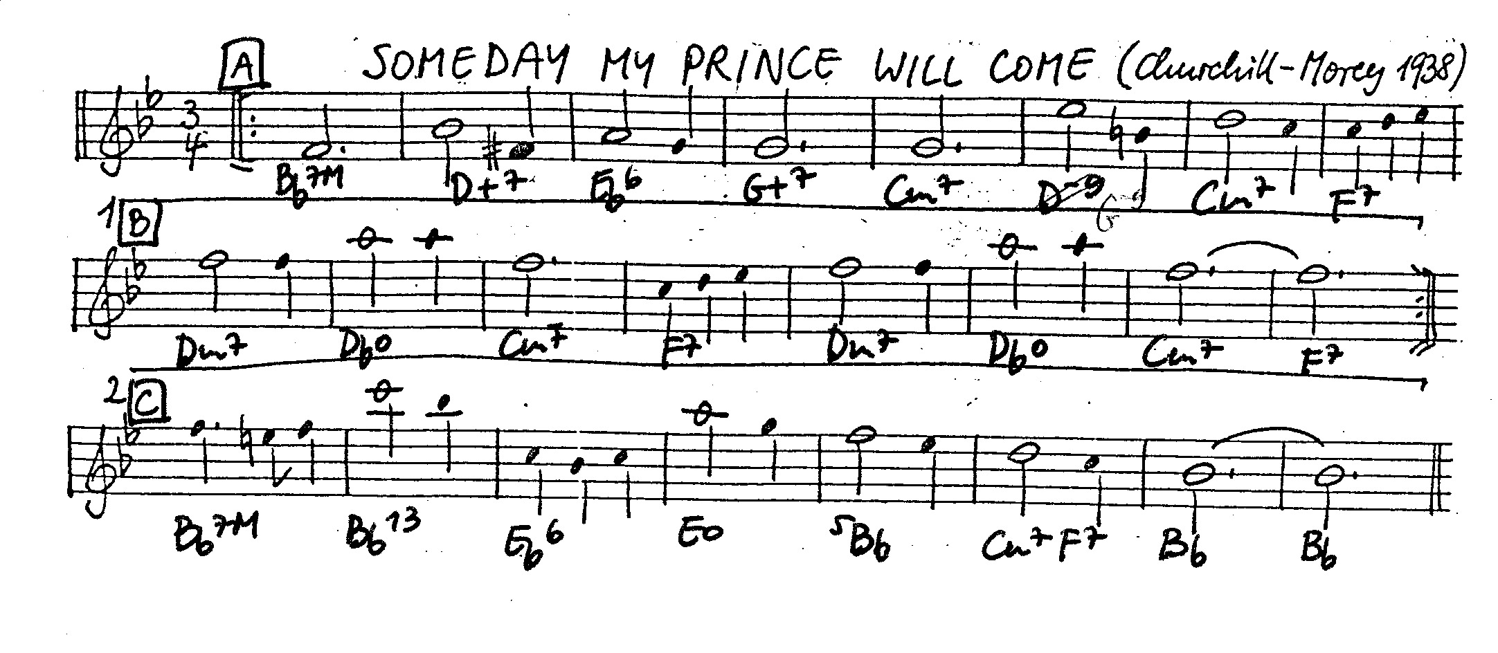 someday my prince will come leadsheet – book us for your next 20s or gatsby event